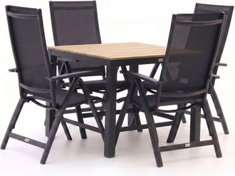 Bellagio la vita attrattiva Bellagio Avenza/Fidenza 90cm dining tuinset 5-delig verstelbaar