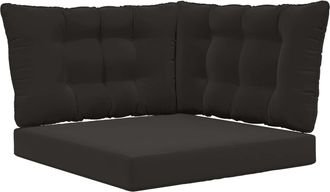 vidaXL Coj&iacute;n Para Sof&aacute; De Exterior Poli&eacute;ster Negro 68,5 X 68,5 Cm Vidaxl