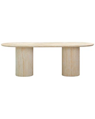 TOV Furniture Tov Furniture Brut Travertine Pattern Indoor/Outdoor Dining Table