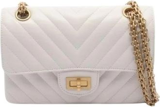Chanel Pre-owned Vintage Crossbody Bag - Dames - Vintage Schoudertas - Wit - ONE Size - Leer - Vintage