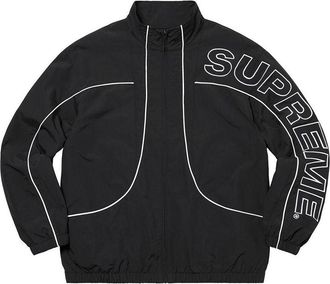 SUPREME Piping Track Jacket Black White SUP-FW20-041