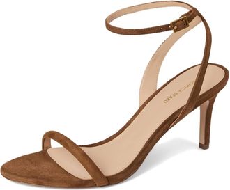 Veronica Beard Womens Sylvie 75 Suede Sandal In Chesnut