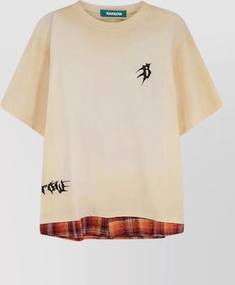 Barrow cotton t shirt front and back graphic print