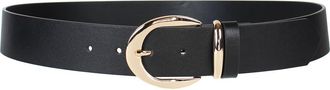 Linea Pelle Harness Buckle Faux Leather Belt in Black at Nordstrom Rack, Size X-Large