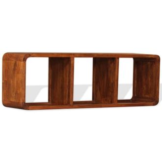 Berkfield Home TV Cabinet Solid Wood with Honey Finish 120x30x40 cm in Brown | Size: 120 x 30 x 40 cm