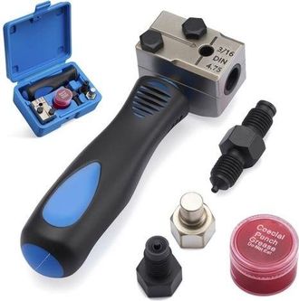OEM Kit Universal De Doble Abocardado Para Latiguillos De Freno Din De 4,75 Mm (3/16) - Kit De Reparaci&oacute;n Para Mangueras De Freno De Cobre, N&iacute;quel Y Acero