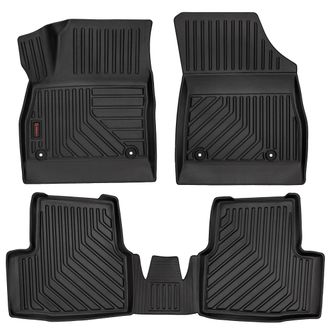 OEM Alfombrillas De Goma 3d Para Coche: Opel Astra K (sed&aacute;n, Hatchback, Familiar, 2015-) - Borde De 5 Cm