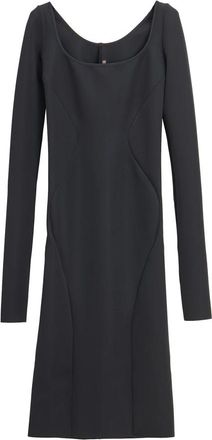 Rick Owens Slip Dress Lange Mouw - Dames - Casual kleedjes - Zwart - XS - Kleedjes