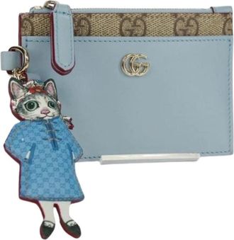 Gucci Pre-owned Wallets, female, Blue, Size: ONE SIZE Pre-owned Plastic Key-holder