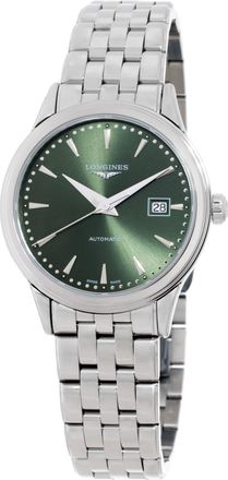 Longines Flagship Classic Automatic Green Dial Ladies Watch L4.374.4.02.6