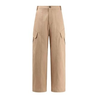 Pinko Wide Trousers, female, Brown, Size: XS Wide Trousers