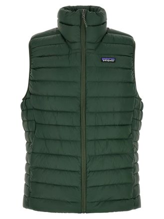 Patagonia Green Sleeveless Logo Jacket