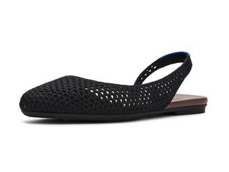 Rothy's The Almond Slingback Womens Slip-on Dress Shoes Black Mesh : 10.5 M, Synthetic