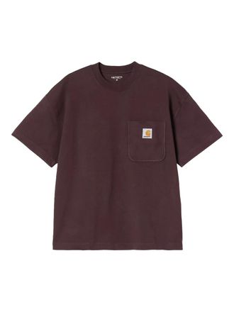 Carhartt Work in Progress S/S Work T-shirt met zak - Bruin