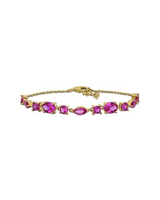 Rina Limor Gold-Plated Silver 7.00 ct. tw. Lab-Grown Sapphire Bracelet