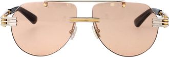 Bottega Veneta Stylish Sunglasses Bv1342S - unisex - Bottega Veneta - Sunglasses - Yellow - 59 MM - Accessories