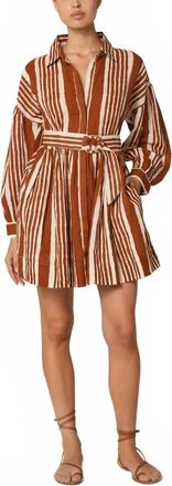 Cleobella Tiana Mini Dress In Vecchio Stripe