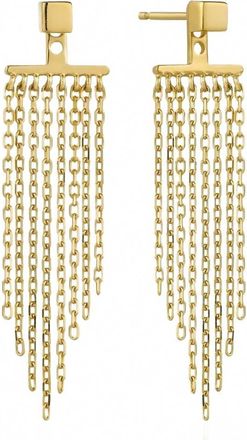 Ania Haie Fringe Fall Ear Jacket Earrings In Gold