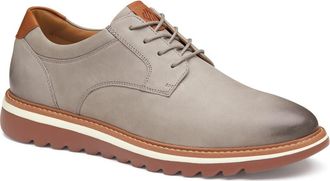 Johnston & Murphy Braydon Plain Toe Derby in Gray Oiled Nubuck at Nordstrom, Size 10