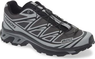 Salomon Gender Inclusive XT-6 Sneaker in Black/Black/Silver at Nordstrom, Size 11.5 Womens