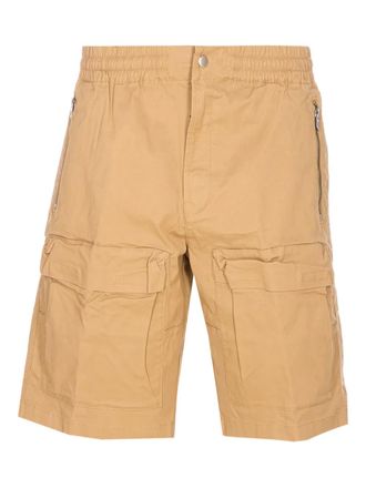 Diesel P-Beek shorts met elastische tailleband - Beige
