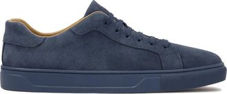 Kazar Blauwe su&egrave;de sneakers voor heren - Heren - Sneakers - Blauw - 42 EU - Su&egrave;de - Schoenen