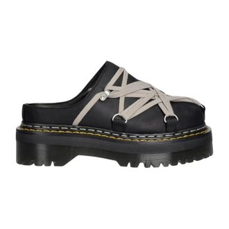 Rick Owens Quad Sole Megalace Mule - Dames - Schoenen - Zwart - Maat: 41 EU Leer