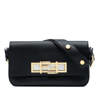 Fendi Tweedehands Leer 3baguette Schoudertas
