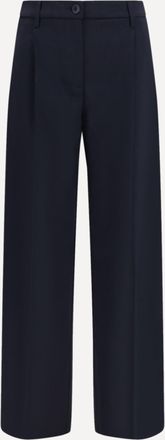 Cruna Pantaloni wide leg in lana vergine Woman 42