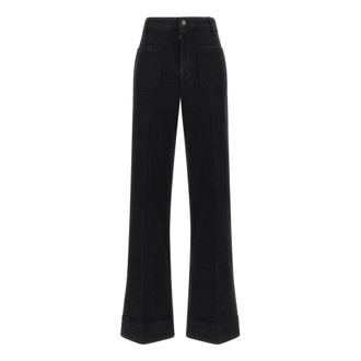 Victoria Beckham Alina Jean - Dames - Flared Jeans - Zwart - W29 L32 - Katoen - Jeans