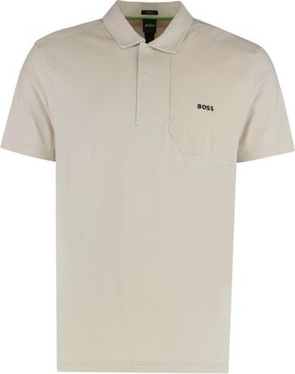 HUGO BOSS Short-Sleeved Cotton Polo