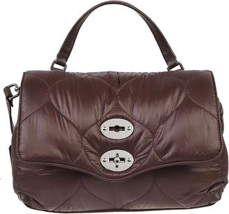 Zanellato Gewatteerde Tas van Technisch Materiaal - Dames - Handtassen - Bruin - ONE Size - Leer - Tassen