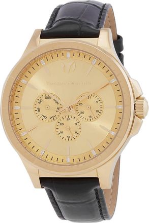 Technomarine MoonSun Date-Day Quartz Gold Dial Mens Watch TM-822031