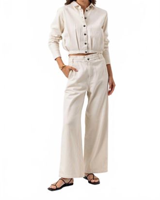 Sundays Paxton Straight Leg Pants In Natural White