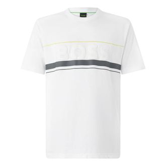 HUGO BOSS Tee Iconic Zone - - Tops - Uomo - Bianco - L