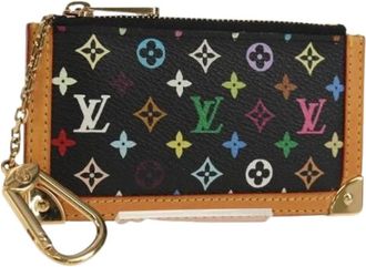 Louis Vuitton Pre-owned Wallets, female, Black, Size: ONE SIZE Pre-owned Canvas Wallet