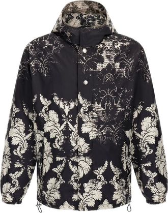 Roberto Cavalli broccato-print jacket - men - Polyester/Polybutylene Terephthalate (PBT) - 46 - Black