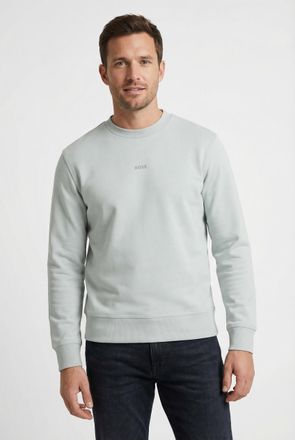Boss Orange by Hugo Boss Sweatshirt BOSS ORANGE WeSmallcrew, Herren, Gr. 4XL, silber043, Sweatware, Obermaterial: 100% Baumwolle, relaxed fit, Rundhals, eingesetzt B&uuml;ndchen, S