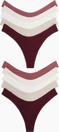 H&M 10er-Pack Baumwolltangas - Red