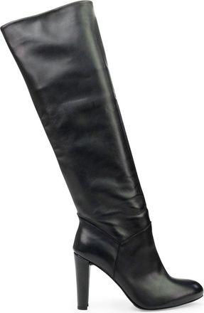 Stuart Weitzman BLACK MONIQUE KNEE-HIGH BOOTS