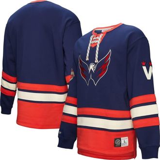 Mitchell & Ness Mens Navy Washington Capitals Heritage Lace-Up Pullover Sweatshirt at Nordstrom, Size Xx-Large