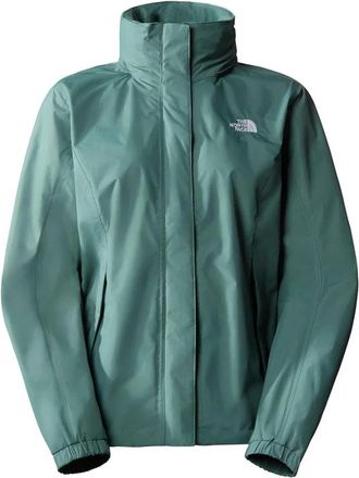 The North Face Resolve Jas in Donker Salie - Dames - Outdoorjassen - Groen - S - Fitness