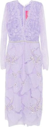 Miau by Clara Rotescu Abito con decorazione - Viola