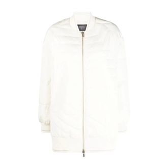 Lorena Antoniazzi Jassen, Dames, Wit, M, Leer, Lange Gewatteerde Bomber