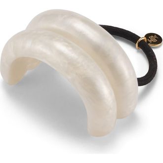 Lelet NY Marble Double Arch Ponytail Cuff in Pearlescent at Nordstrom