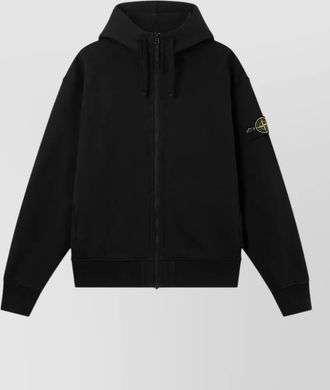 Stone Island cotton zip-up hoodie