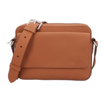 Louis Vuitton Brown Leather Handbag Shoulder Bag (Pre-Owned)