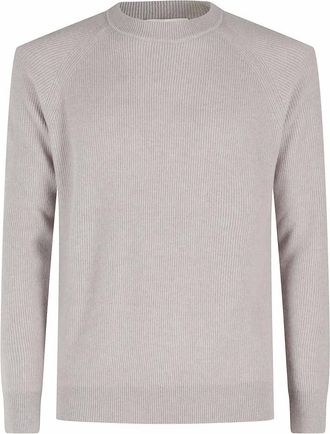 FILIPPO DE LAURENTIIS Truien & Vesten, Heren, Grijs, M, Wol, Girocollo raglan costa inglese