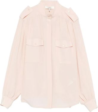 Chlo&eacute; Camicia in seta - Rosa