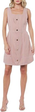 Ciebon Alanni Topstitch Detail Cotton Blend Dress in Clay at Nordstrom, Size X-Large